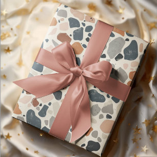 Papel De Presente Boho Multicolor Terrazzo