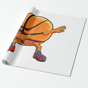Papel De Presente Bola de Basquete Brincadeira Homens Engraçados Mul