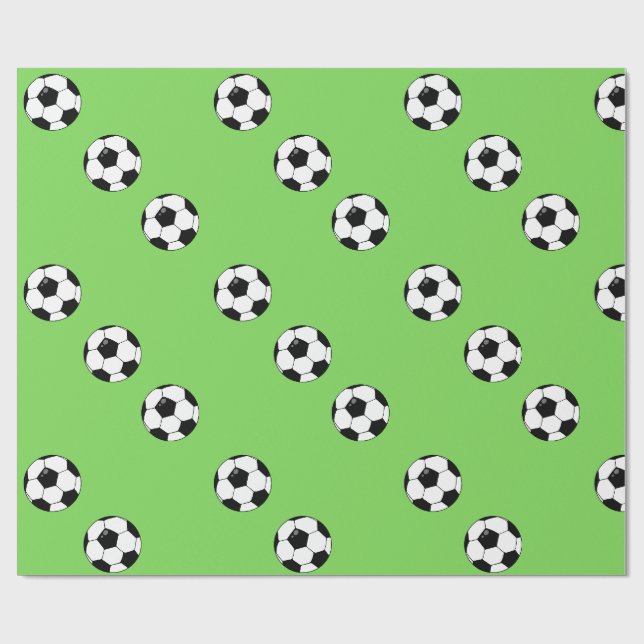 Papel De Presente Bola de Futebol (Aberto)