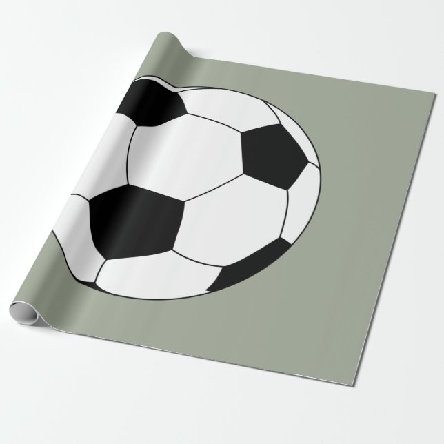 Papel De Presente Bola de Futebol (Futebol) (Desenrolado)