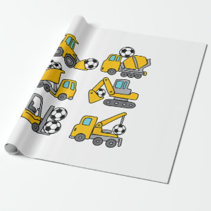 Papel De Presente Bola de Futebol para crianças de futebol