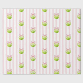 Papel De Presente Bola de Ténis Rosa Elegante