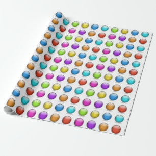 Papel De Presente Bolas 3D Brilhantes Quedas Brilhantes Livro de Pre