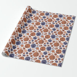 Papel De Presente Bolas de cesto