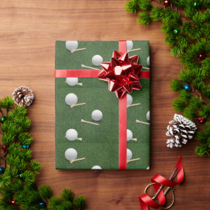 Papel De Presente Bolas de golfe na grama verde