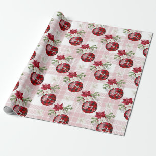 Papel De Presente Bolas de Natal Vermelhas