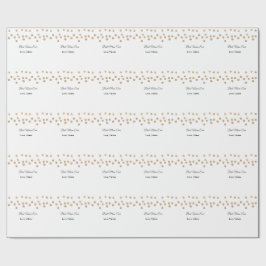 Papel De Presente Bolas de ouro brilham melhor mãe que nunca adicion