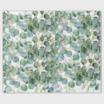 Bold Eucalyptus Wrapping Paper – Trendy Greenery 