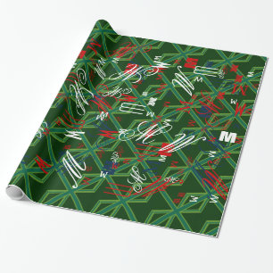 Papel De Presente Bold Forest Green Union Jack
