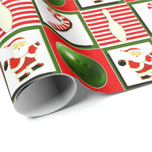 Papel De Presente Boliche Natal