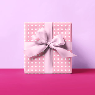 Papel De Presente Bolinha de Cor-de-Rosa