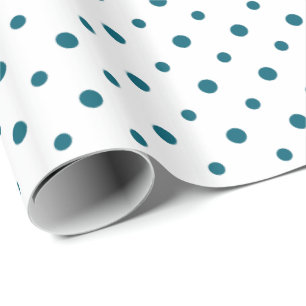 Papel De Presente Bolinhas azuis escuro feitas sob encomenda no