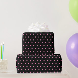 Papel De Presente Bolinhas brancas e pretas