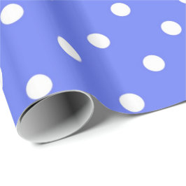 Papel De Presente Bolinhas clássicas, legal, brancas e azuis