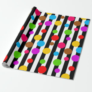 Papel De Presente Bolinhas Coloridas