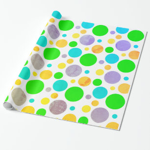 Papel De Presente Bolinhas coloridas