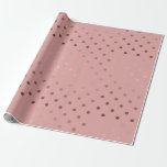 Papel De Presente bolinhas cor-de-rosa rosa elegante<br><div class="desc">Design de bolinhas elegante e moderna.</div>