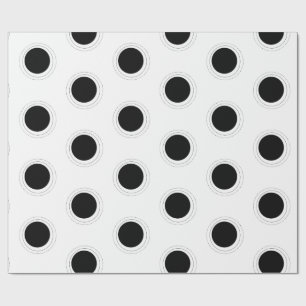 Papel De Presente Bolinhas dentro de um círculo