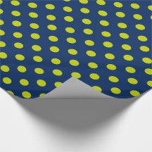 Bolinhas do verde limão em azuis marinhos