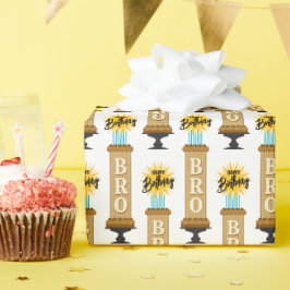 Papel De Presente Bolo de Aniversário de Chocolate Alto Irmão