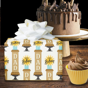 Papel De Presente Bolo de Aniversário de Chocolate Alto pai