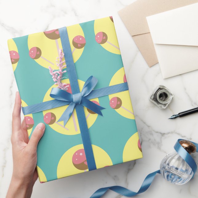 Papel De Presente Bolo de Natal Pop Valentino  (Presentear)