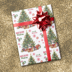 Papel De Presente Bolsa De Capoeira De Cachorro Francês Em Árvore De