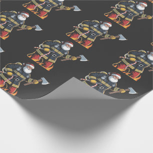 Papel De Presente Bombeiro Caminhão de Bombeiros Árvore de Natal Pap