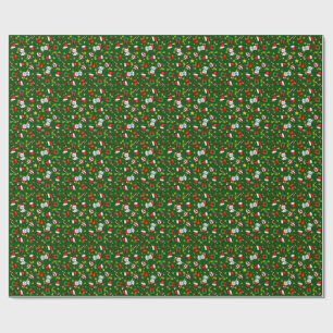 Papel De Presente Boneco de Neve de Feriado