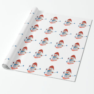 Papel De Presente boneco de neve de natal