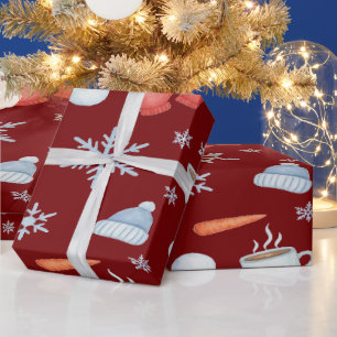 Papel De Presente Boneco de Neve Mágico Congelado