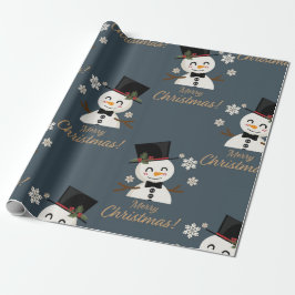 Papel De Presente Bonecos de neve