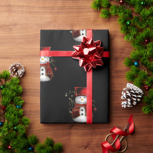 Papel De Presente Bonecos de neve bonitos do Natal