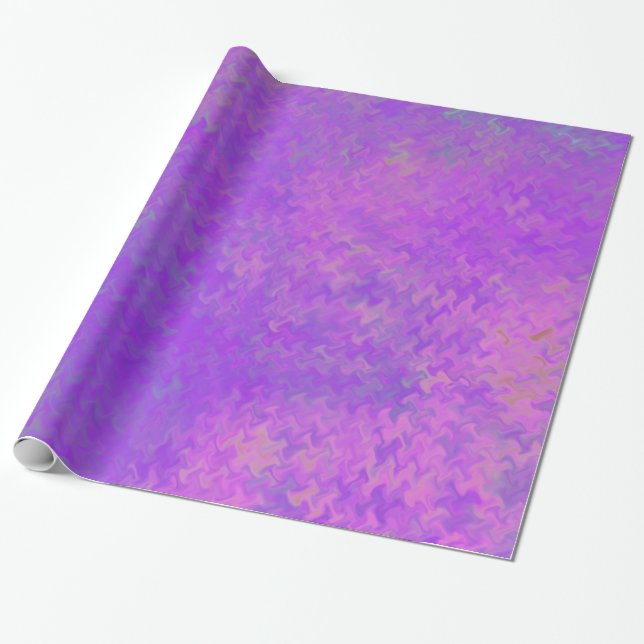 Papel De Presente Bonita Artsy Bright Violet Marbled Paper (Desenrolado)