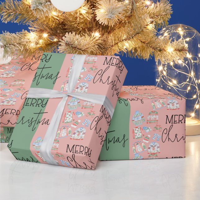 Papel De Presente Bonita e Feia Doce Feliz Natal Presente (Feriados)
