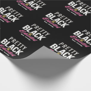 Papel De Presente Bonita, Negra e Educada Celebre o Orgulho do Patri