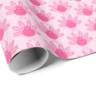 Papel De Presente Bonito Bebê Rosa, Ação de Graças, Padrão Turco