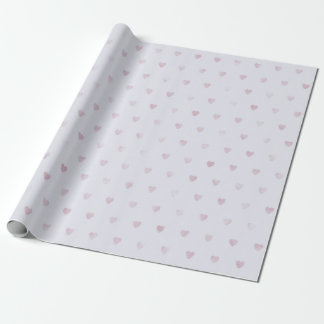 Papel De Presente Bonito Corações Lilases