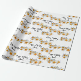 Papel De Presente Bonito Daffodil Personalizado