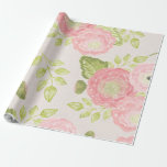 Papel De Presente Bonito Floral<br><div class="desc">Este tema "Floral",  disponível em diferentes produtos. Perfeito para todas as ocasiões como: casamento,  aniversário,  aniversário e muito mais.</div>