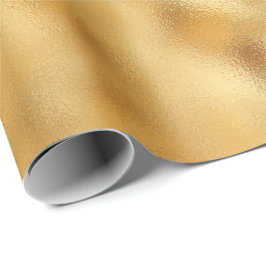 Papel De Presente Bonito Glam Dourado