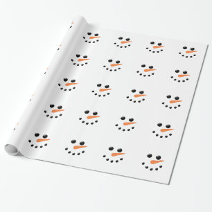 Papel De Presente Bonito Natal Snowman Face Natal Natal Natal Natal 