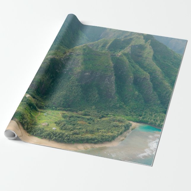 Papel De Presente Bonito paisagem (Desenrolado)
