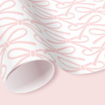 Bonito Pink Pattert Gift Wrap Branco