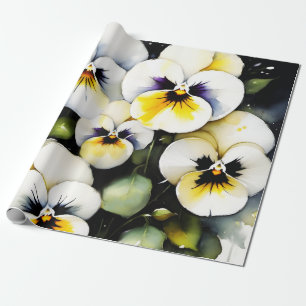 Papel De Presente Bonito pintura em aquarela branca