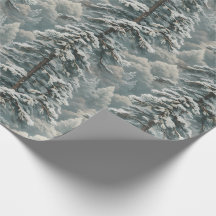 Bonito Snowy Scotch Pine Wraping Paper