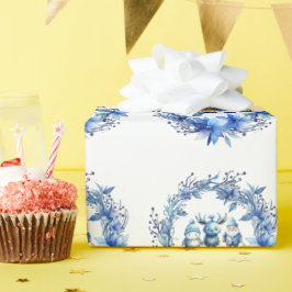 Papel De Presente Bons amigos de Natal