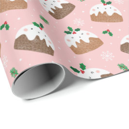 Papel De Presente Bons casamentos de natal em rosas claro
