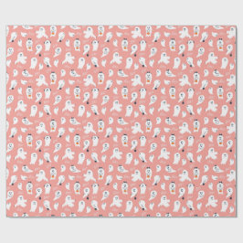 Papel De Presente Boo Halloween Fantasma Fofo