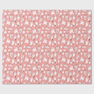 Papel De Presente Boo Halloween Fantasma Fofo
